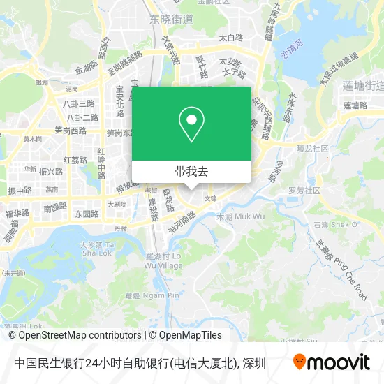 中国民生银行24小时自助银行(电信大厦北)地图