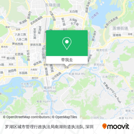罗湖区城市管理行政执法局南湖街道执法队地图