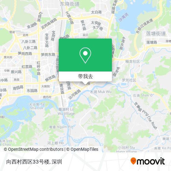 向西村西区33号楼地图