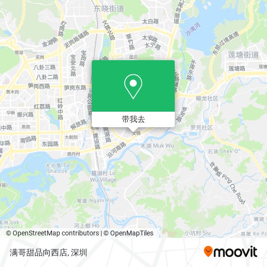 满哥甜品向西店地图