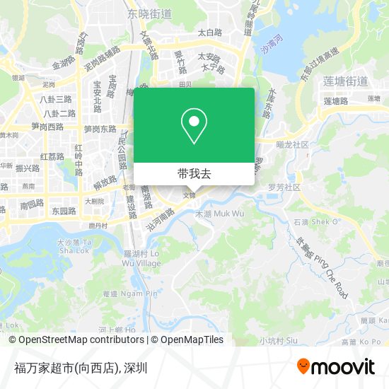 福万家超市(向西店)地图