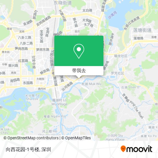 向西花园-1号楼地图