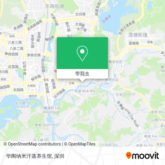 华阁纳米汗蒸养生馆地图