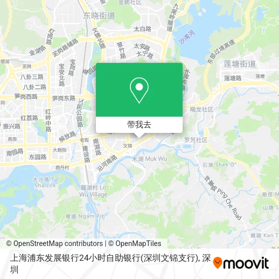 上海浦东发展银行24小时自助银行(深圳文锦支行)地图