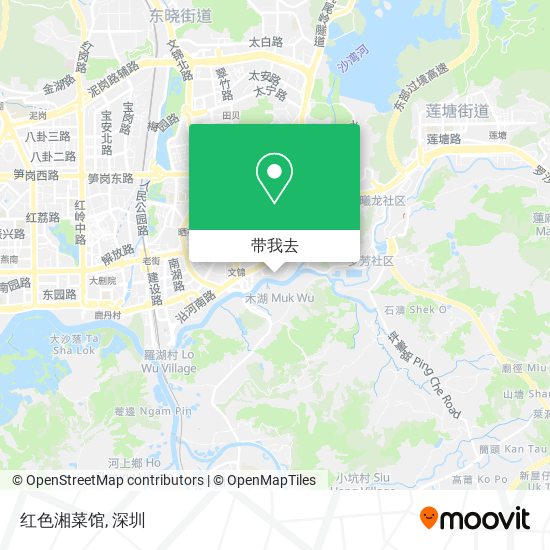 红色湘菜馆地图