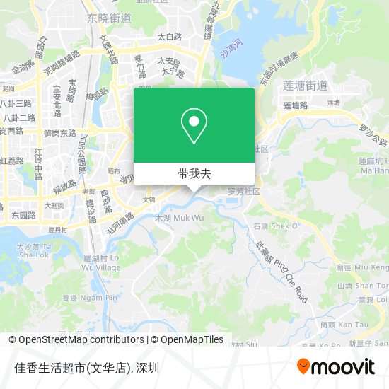 佳香生活超市(文华店)地图