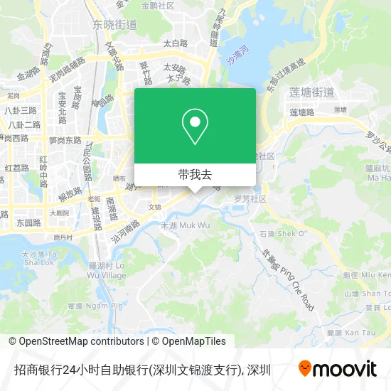 招商银行24小时自助银行(深圳文锦渡支行)地图
