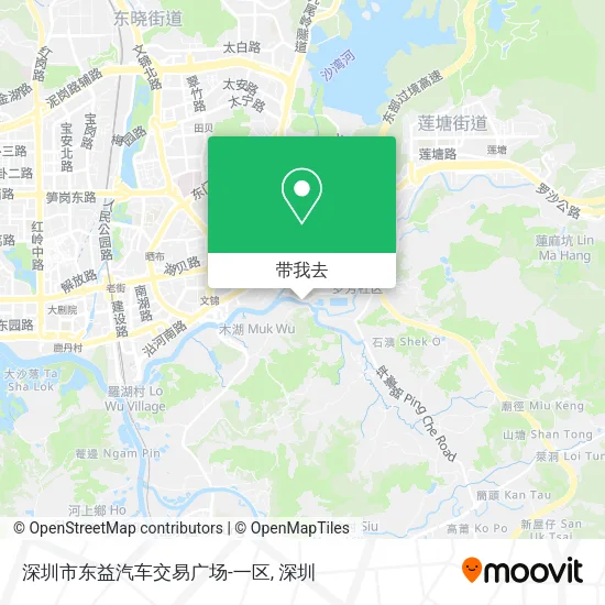 深圳市东益汽车交易广场-一区地图