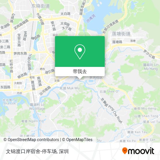 文锦渡口岸宿舍-停车场地图