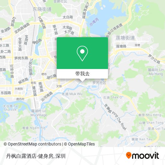丹枫白露酒店-健身房地图