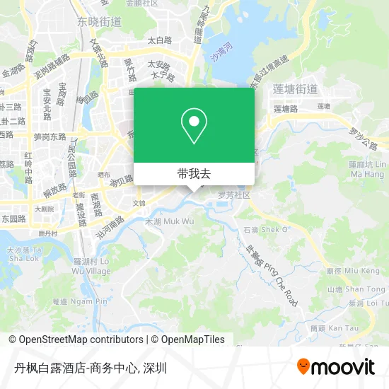丹枫白露酒店-商务中心地图