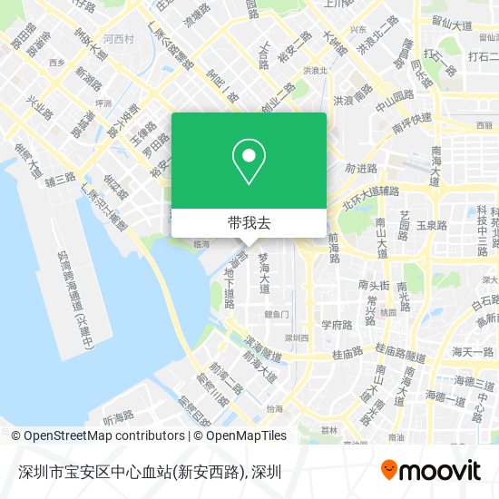 深圳市宝安区中心血站(新安西路)地图