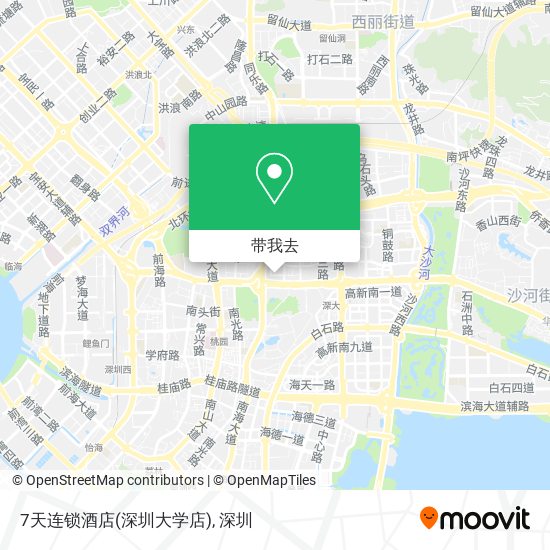 7天连锁酒店(深圳大学店)地图