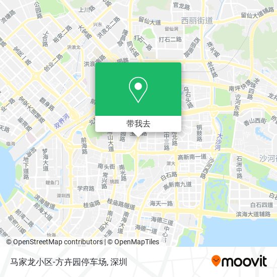 马家龙小区-方卉园停车场地图