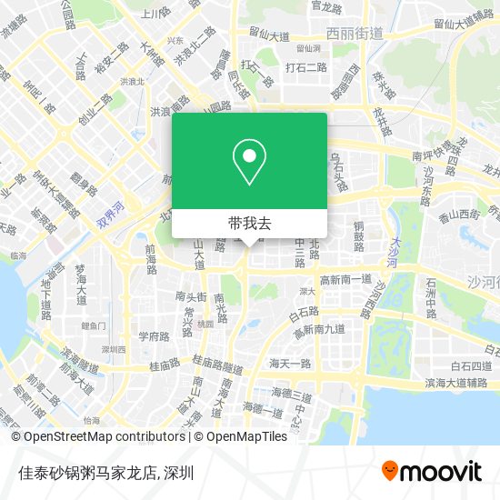 佳泰砂锅粥马家龙店地图