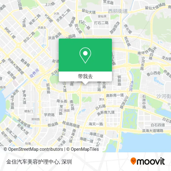 金信汽车美容护理中心地图
