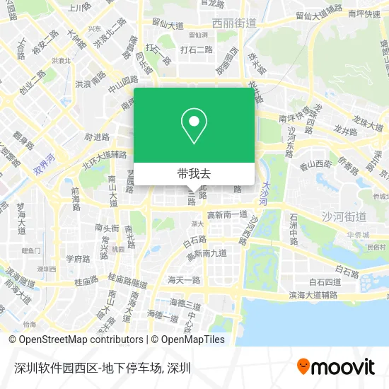 深圳软件园西区-地下停车场地图