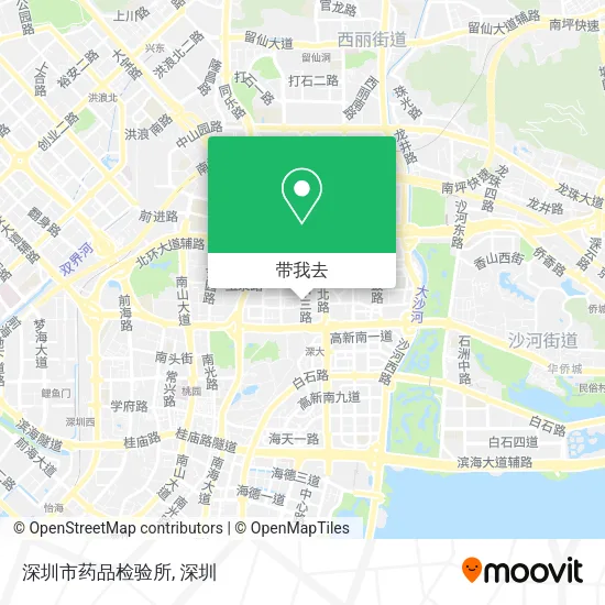 深圳市药品检验所地图