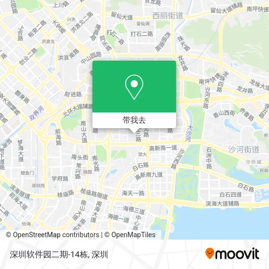深圳软件园二期-14栋地图
