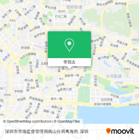 深圳市市场监督管理局南山分局粤海所地图