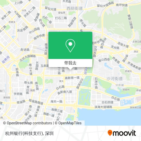 杭州银行(科技支行)地图