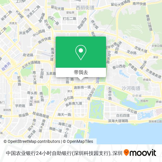 中国农业银行24小时自助银行(深圳科技园支行)地图