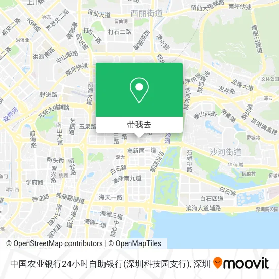 中国农业银行24小时自助银行(深圳科技园支行)地图