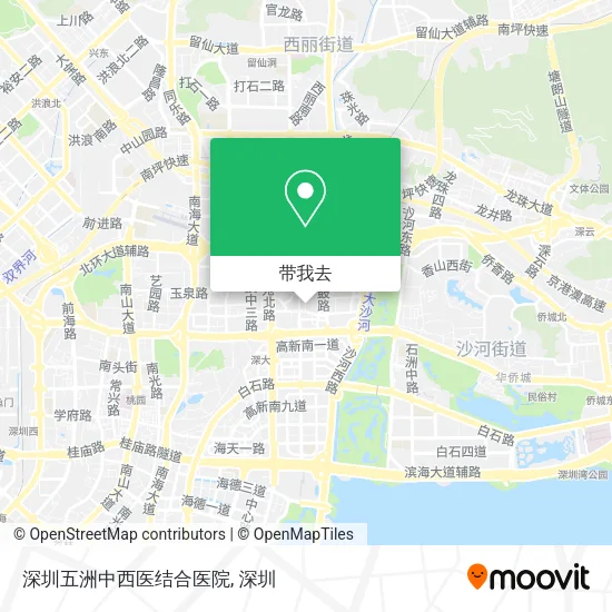 深圳五洲中西医结合医院地图