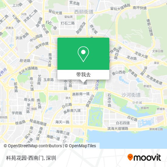 科苑花园-西南门地图