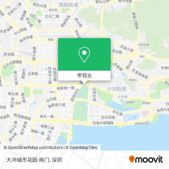 大冲城市花园-南门地图