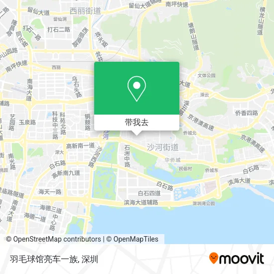 羽毛球馆亮车一族地图