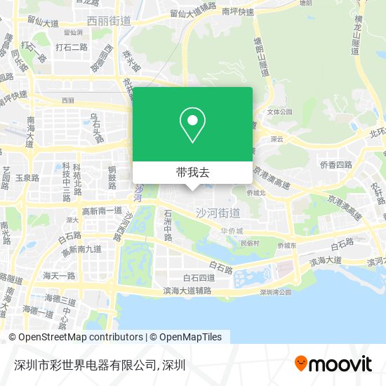 深圳市彩世界电器有限公司地图