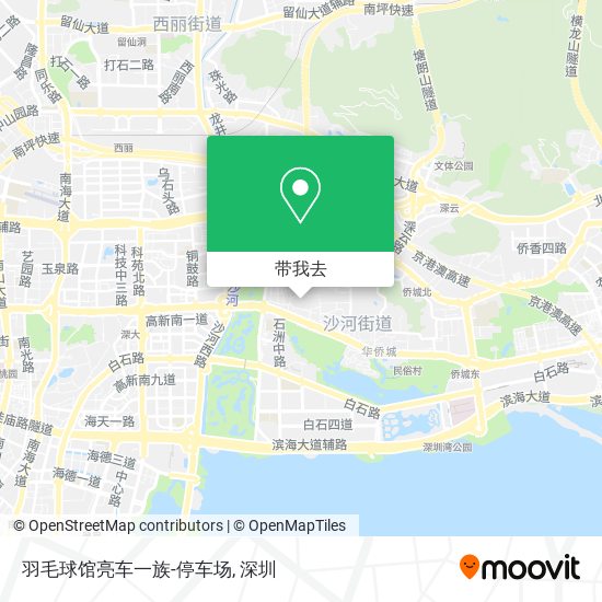 羽毛球馆亮车一族-停车场地图