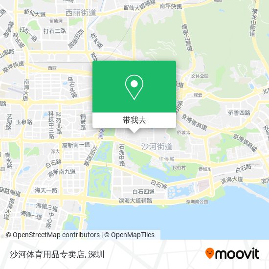 沙河体育用品专卖店地图