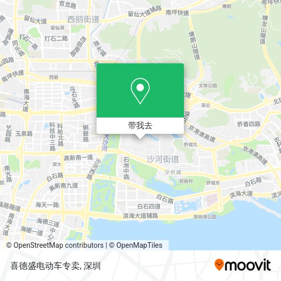 喜德盛电动车专卖地图