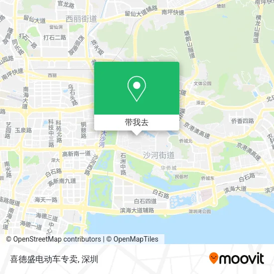 喜德盛电动车专卖地图