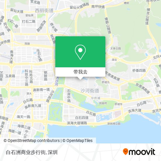 白石洲商业步行街地图