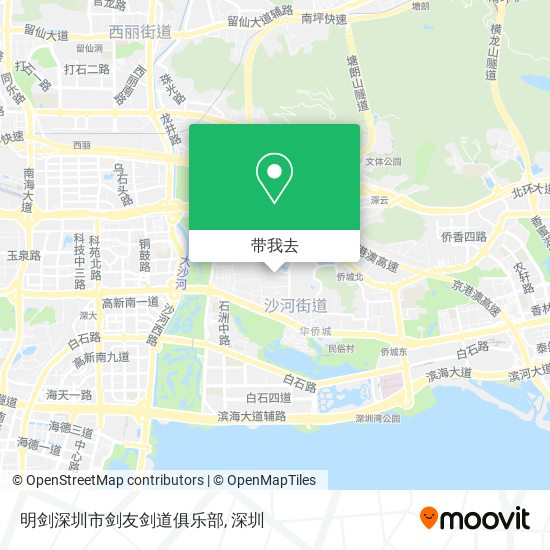 明剑深圳市剑友剑道俱乐部地图