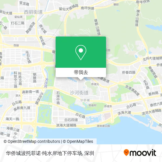 华侨城波托菲诺·纯水岸地下停车场地图