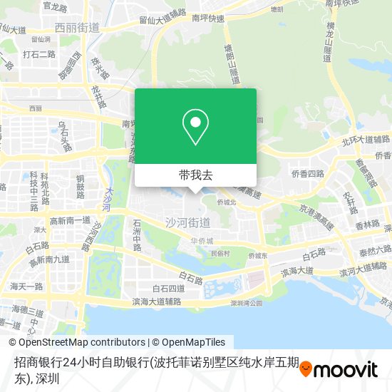 招商银行24小时自助银行(波托菲诺别墅区纯水岸五期东)地图