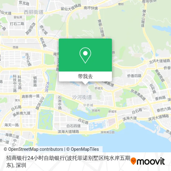 招商银行24小时自助银行(波托菲诺别墅区纯水岸五期东)地图