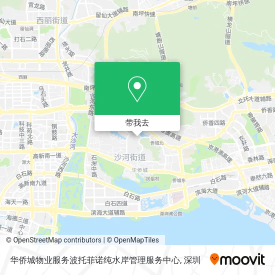 华侨城物业服务波托菲诺纯水岸管理服务中心地图