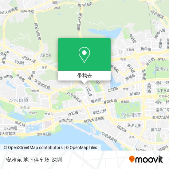 安雅苑-地下停车场地图