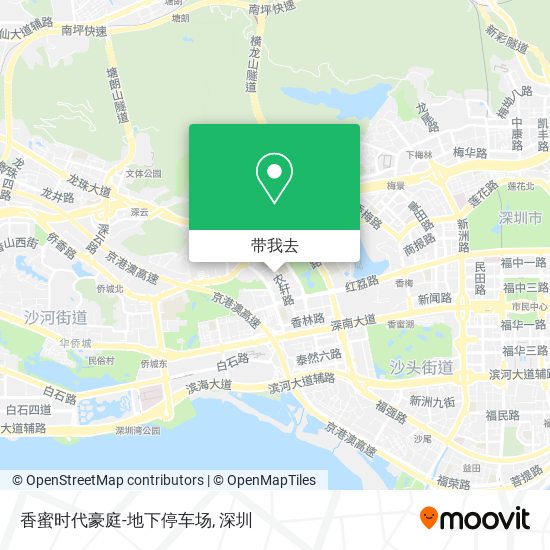 香蜜时代豪庭-地下停车场地图