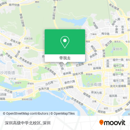 深圳高级中学北校区地图