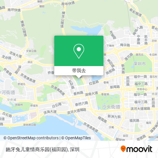 龅牙兔儿童情商乐园(福田园)地图