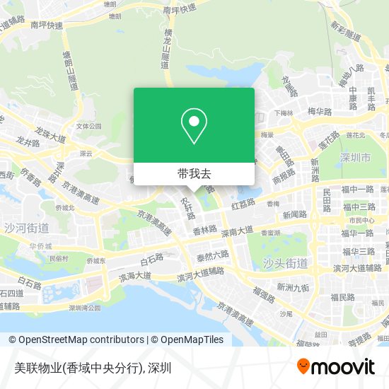 美联物业(香域中央分行)地图