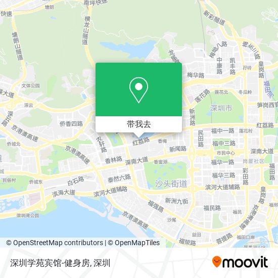 深圳学苑宾馆-健身房地图