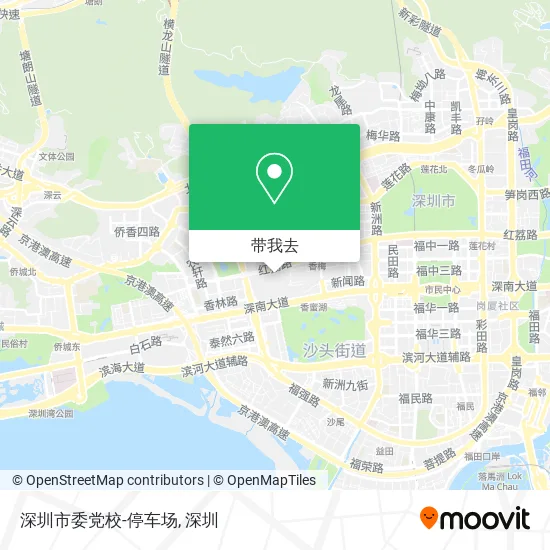深圳市委党校-停车场地图