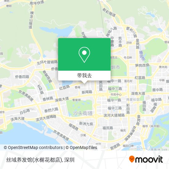 丝域养发馆(水榭花都店)地图